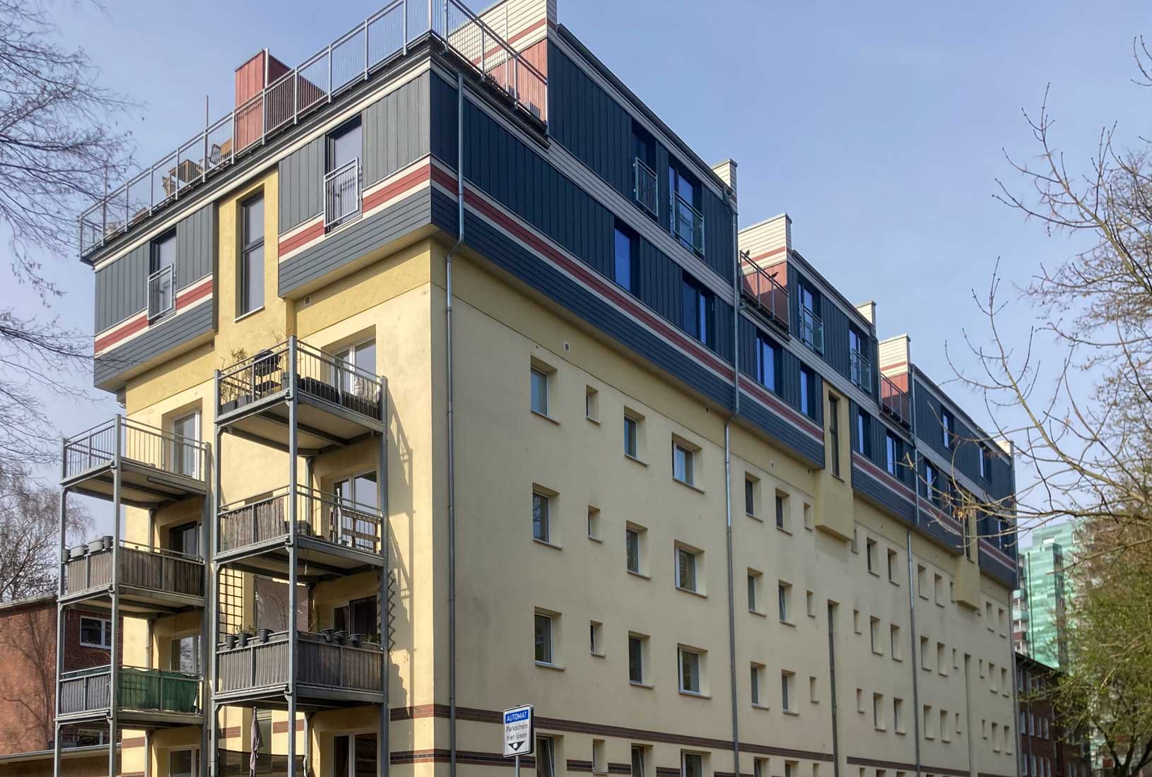 Urbane-nachverdichtung-holz-06 Aufstockung in Holzbauweise Altona-Altstadt