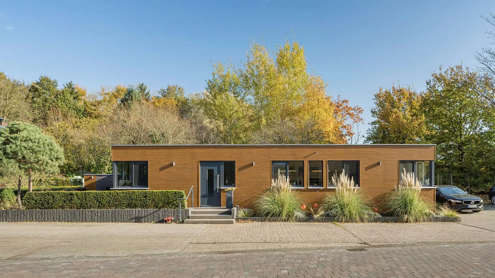 Bürogebäude in Holzrahmenbauweise