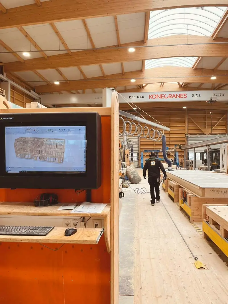 Digitale Fertigung beim Holzrahmenbau