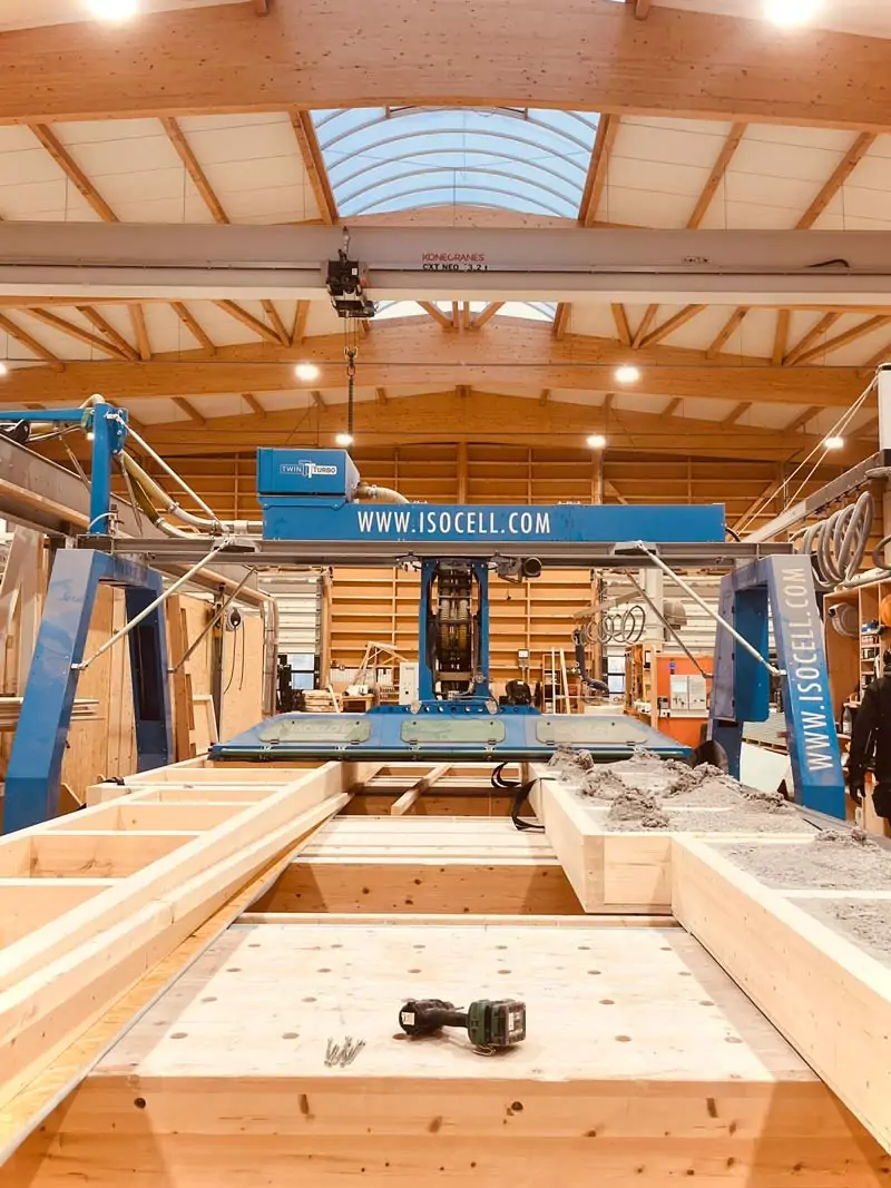 Holzrahmenbauwand dämmen