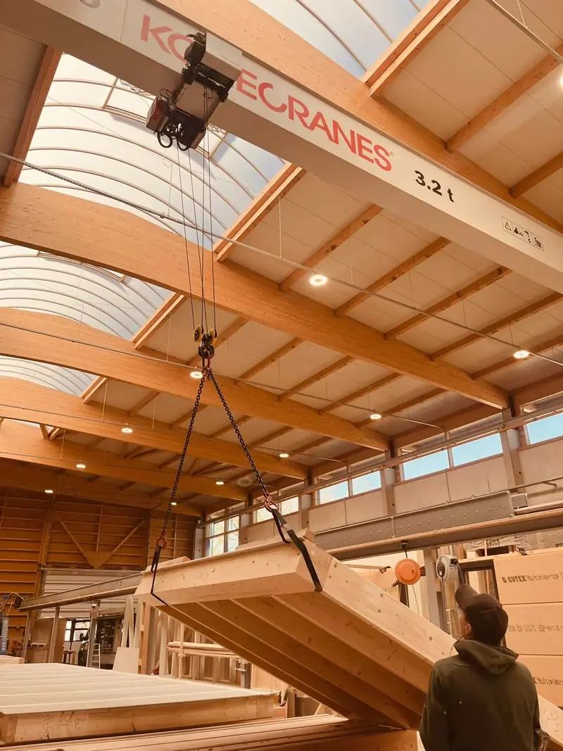 Werkseitige Vorfertigung Holzrahmenbau