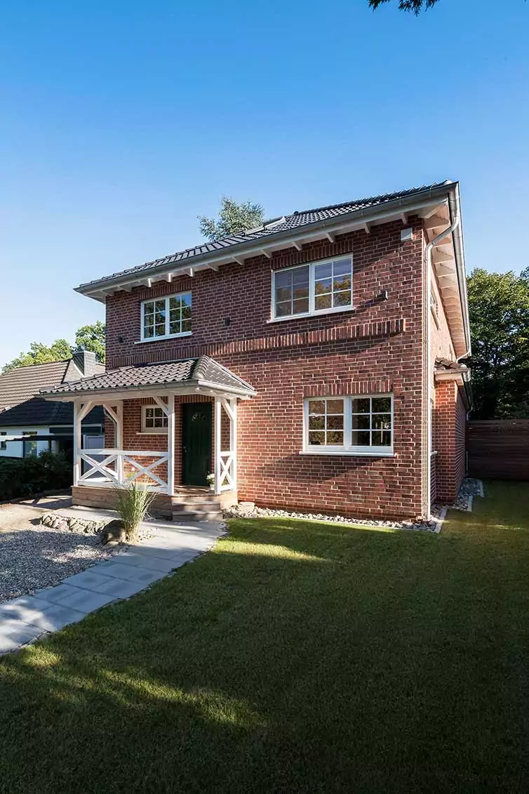 Aufstockung aus Holz, Ahrensburg, Veranda