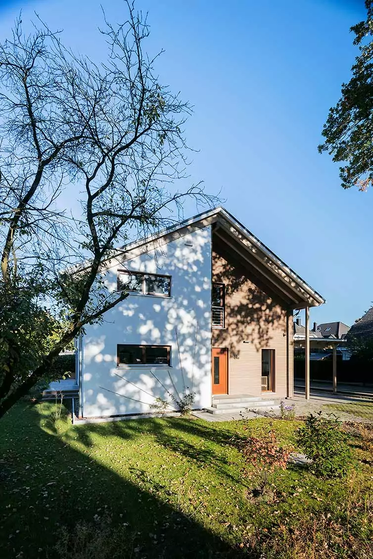 Holzhaus Bremen, Außenansicht